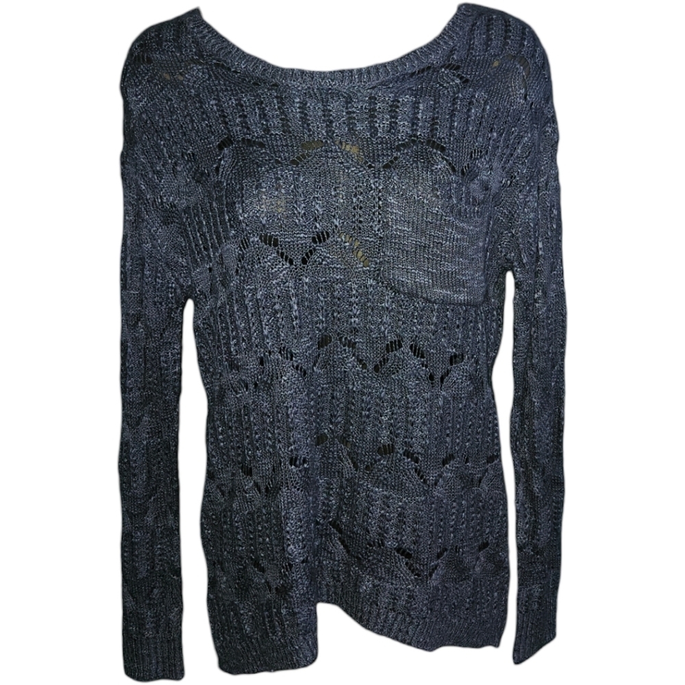 NWT Freshman 1996 Open Stitch Long Sleeve Pullover Top